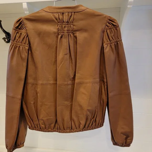 See by Chloe Caramel Color Leather Jacket/Coat-NWOT - Picture 3 of 13
